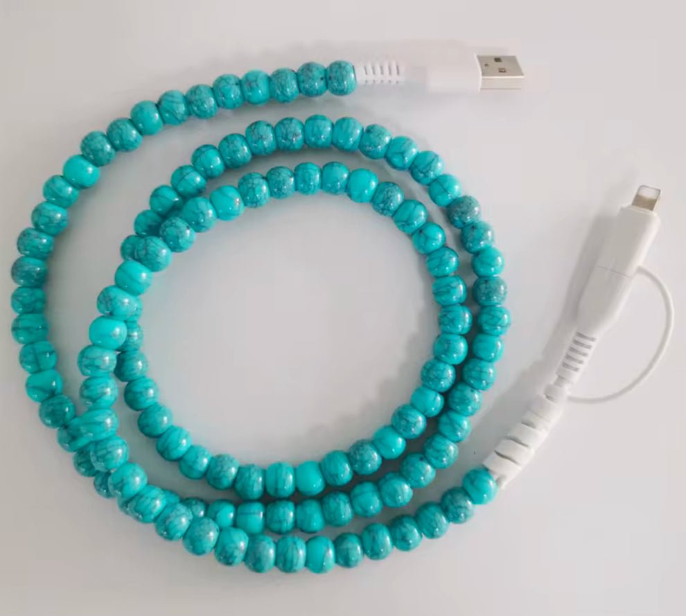 Pearl Beaded Cell Phone Charger - 260 Broadway Boutique