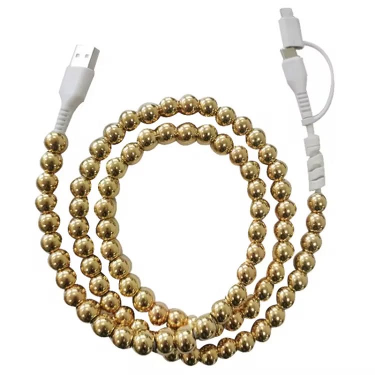 Pearl Beaded Cell Phone Charger - 260 Broadway Boutique