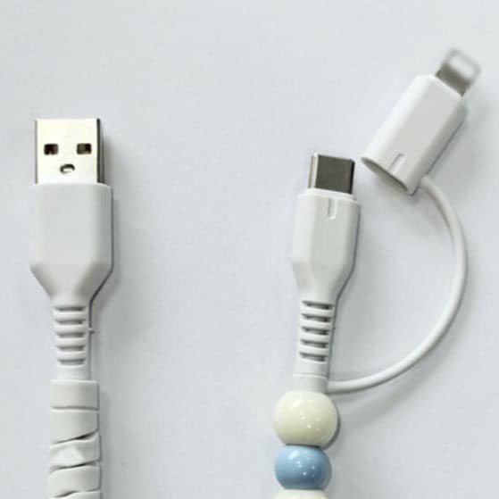 Pearl Beaded Cell Phone Charger - 260 Broadway Boutique