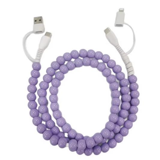 Pearl Beaded Cell Phone Charger - 260 Broadway Boutique