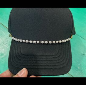 Pearl Trucker Hat Chain - 260 Broadway Boutique