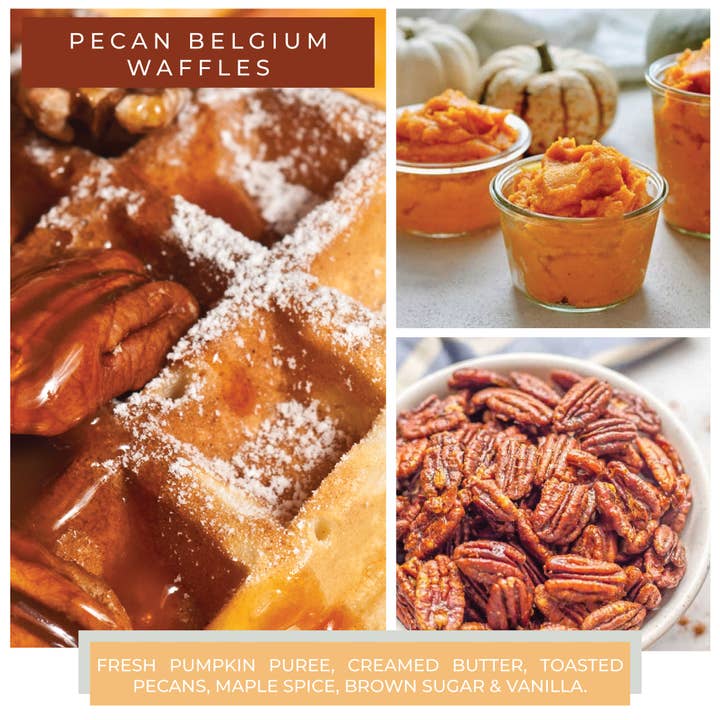 Pecan Belgium Waffles - 34oz Papa Candle - 260 Broadway Boutique