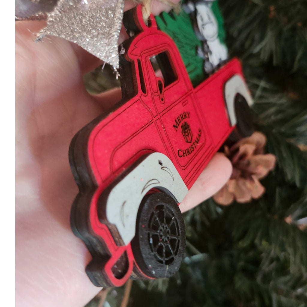 Personalized Red Truck Ornament - 260 Broadway Boutique