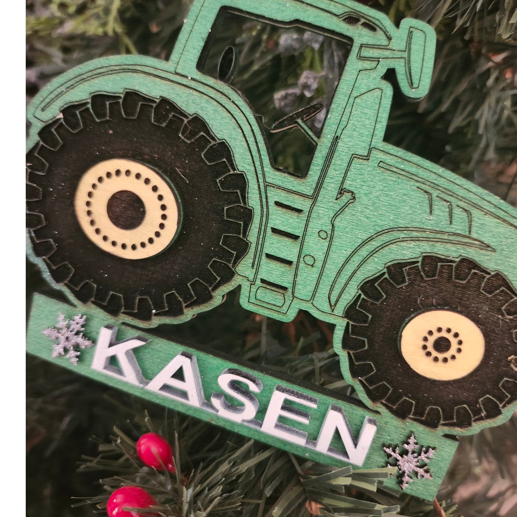 Personalized Tractor Ornament - 260 Broadway Boutique