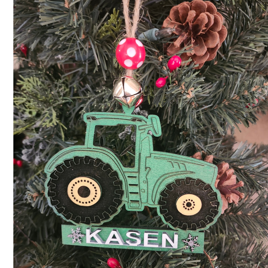 Personalized Tractor Ornament - 260 Broadway Boutique