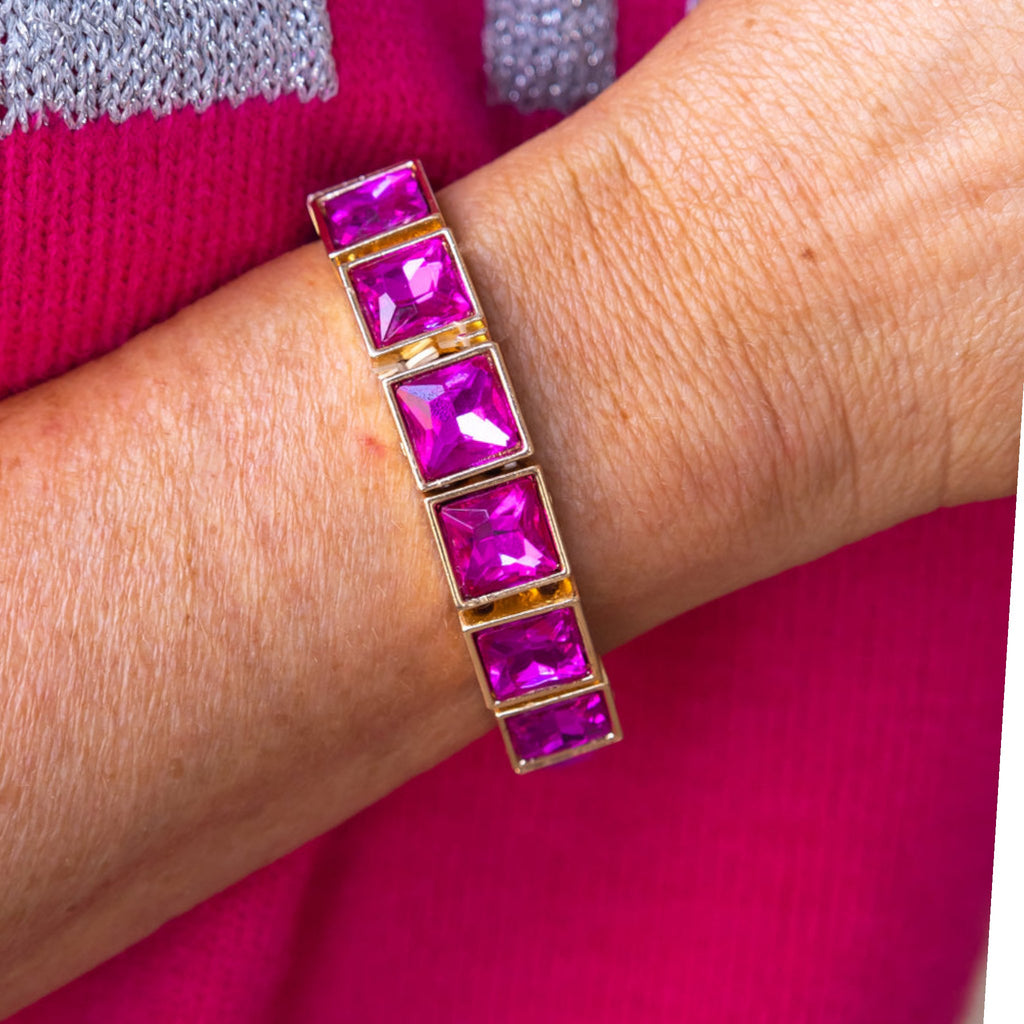 Pink Stone Bracelet - 260 Broadway Boutique