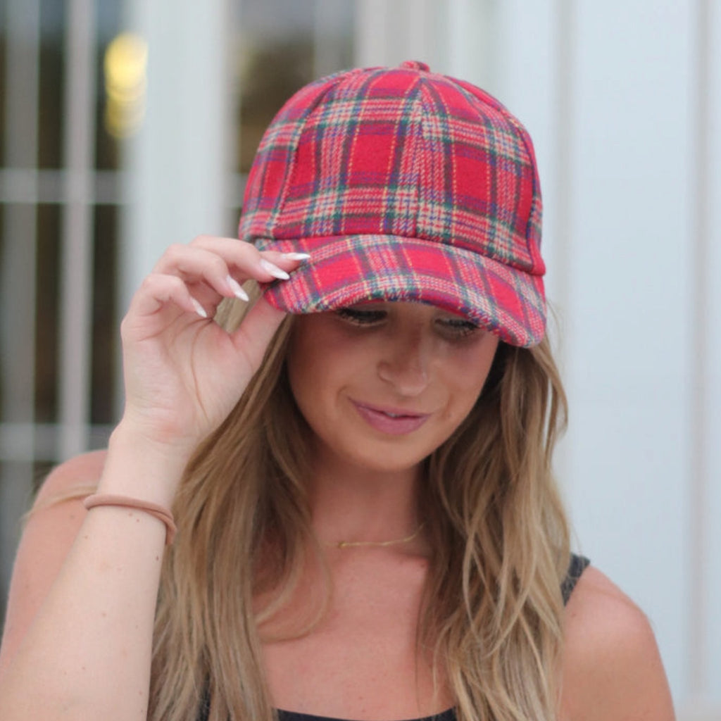 Plaid Hat - 260 Broadway Boutique