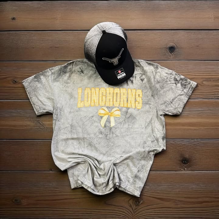 Plaid Longhorns Gold ADULT - 260 Broadway Boutique