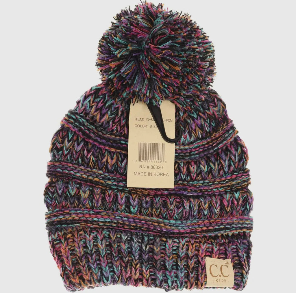 Pom C.C. KIDS Beanie Multiple Colors - 260 Broadway Boutique