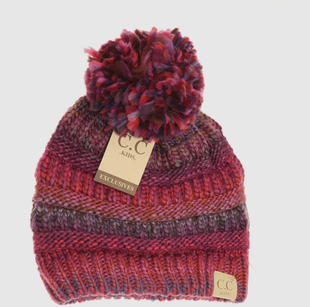 Pom C.C. KIDS Beanie Multiple Colors - 260 Broadway Boutique