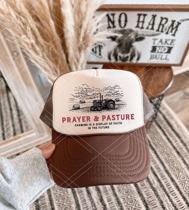 Prayer & Pasture Trucker (brown) - 260 Broadway Boutique