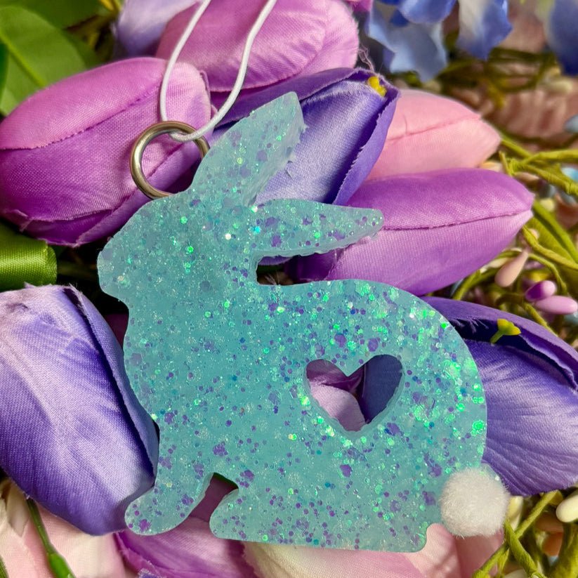 Purple Glitter Bunny Car Freshie - 260 Broadway Boutique