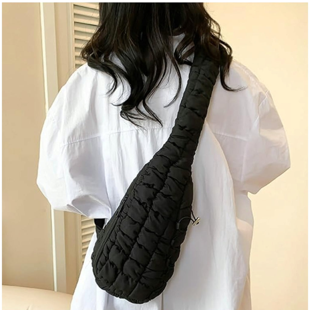 Quilted Puffy Crossbody Sling Bag (2 Colors) - 260 Broadway Boutique