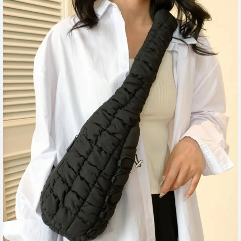 Quilted Puffy Crossbody Sling Bag (2 Colors) - 260 Broadway Boutique