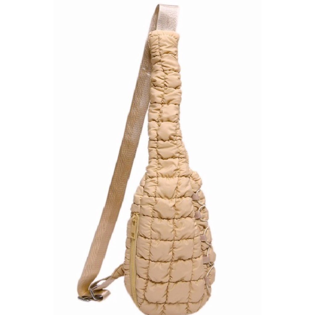 Quilted Puffy Crossbody Sling Bag (2 Colors) - 260 Broadway Boutique