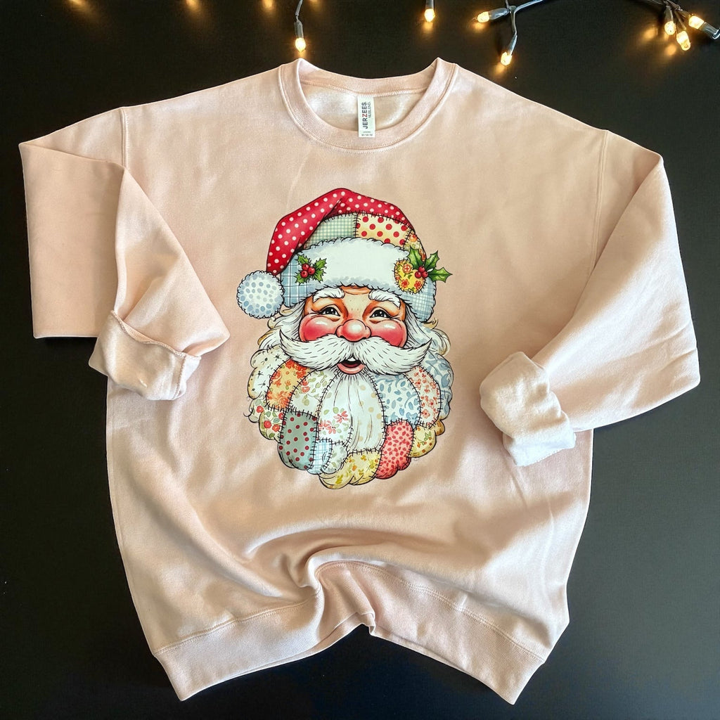 Quilted Santa Sweatshirt - 260 Broadway Boutique