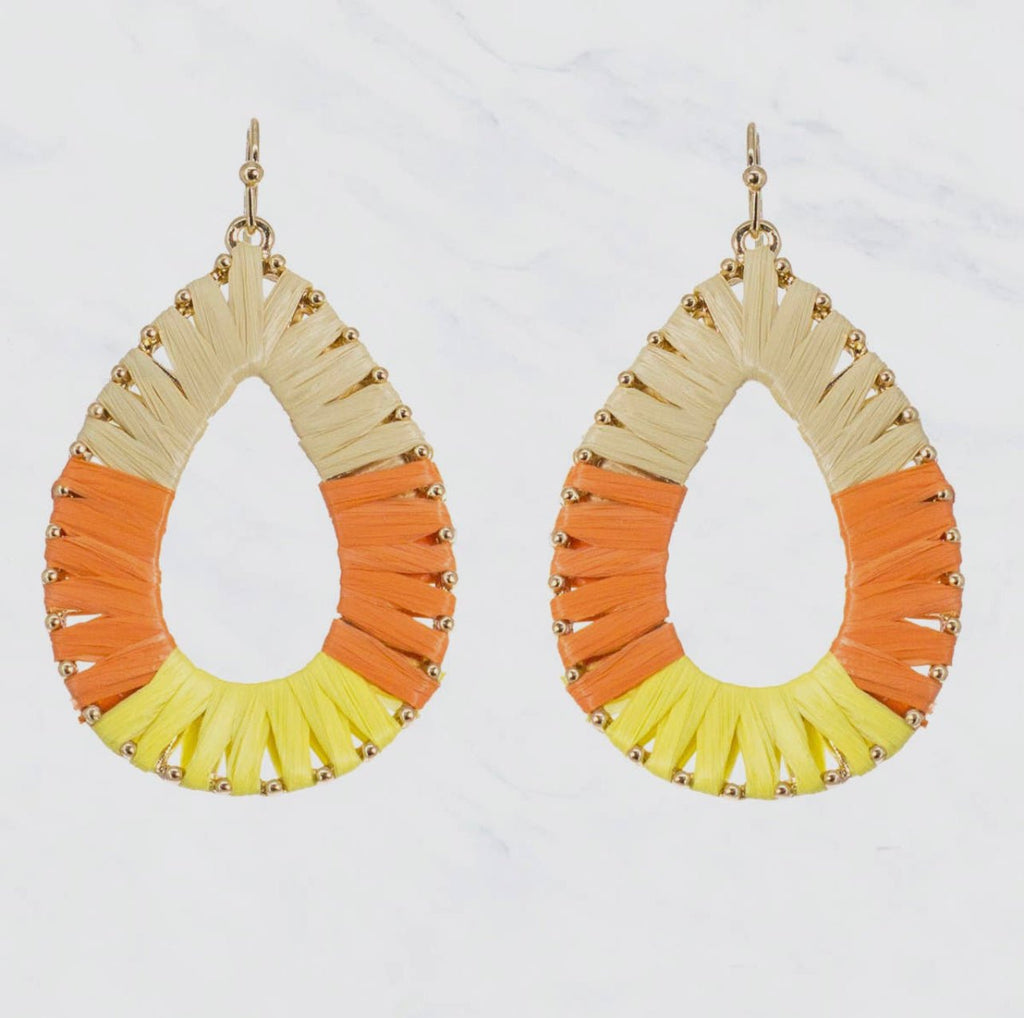 Raffia Earrings - 260 Broadway Boutique