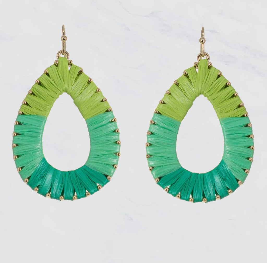 Raffia Earrings - 260 Broadway Boutique