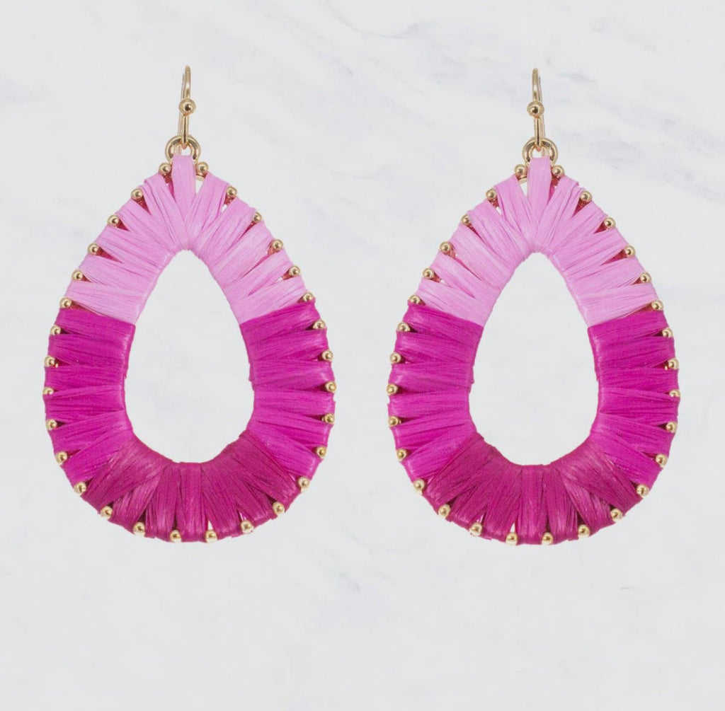 Raffia Earrings - 260 Broadway Boutique