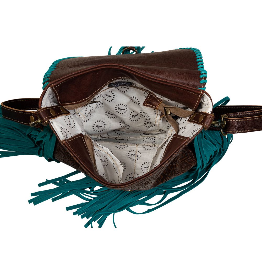 Range Rider Fringed Leather & Hairon Bag - 260 Broadway Boutique