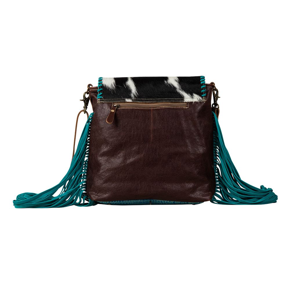 Range Rider Fringed Leather & Hairon Bag - 260 Broadway Boutique