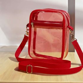 Red Mini Clear Crossbody Bag - 260 Broadway Boutique