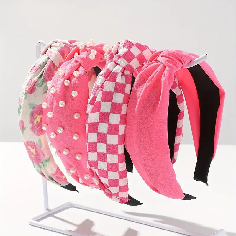 Red & Pink Headbands (Multiple Print Designs) - 260 Broadway Boutique