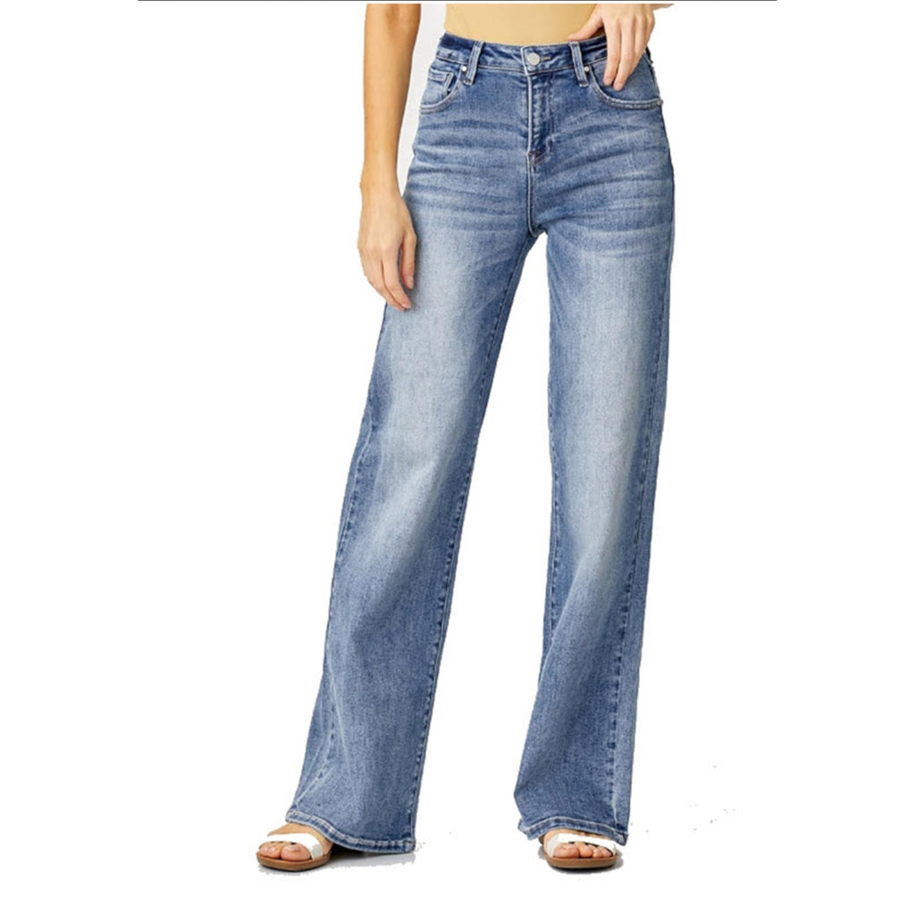 RISEN Mid Rise Wide Leg Jeans - 260 Broadway Boutique