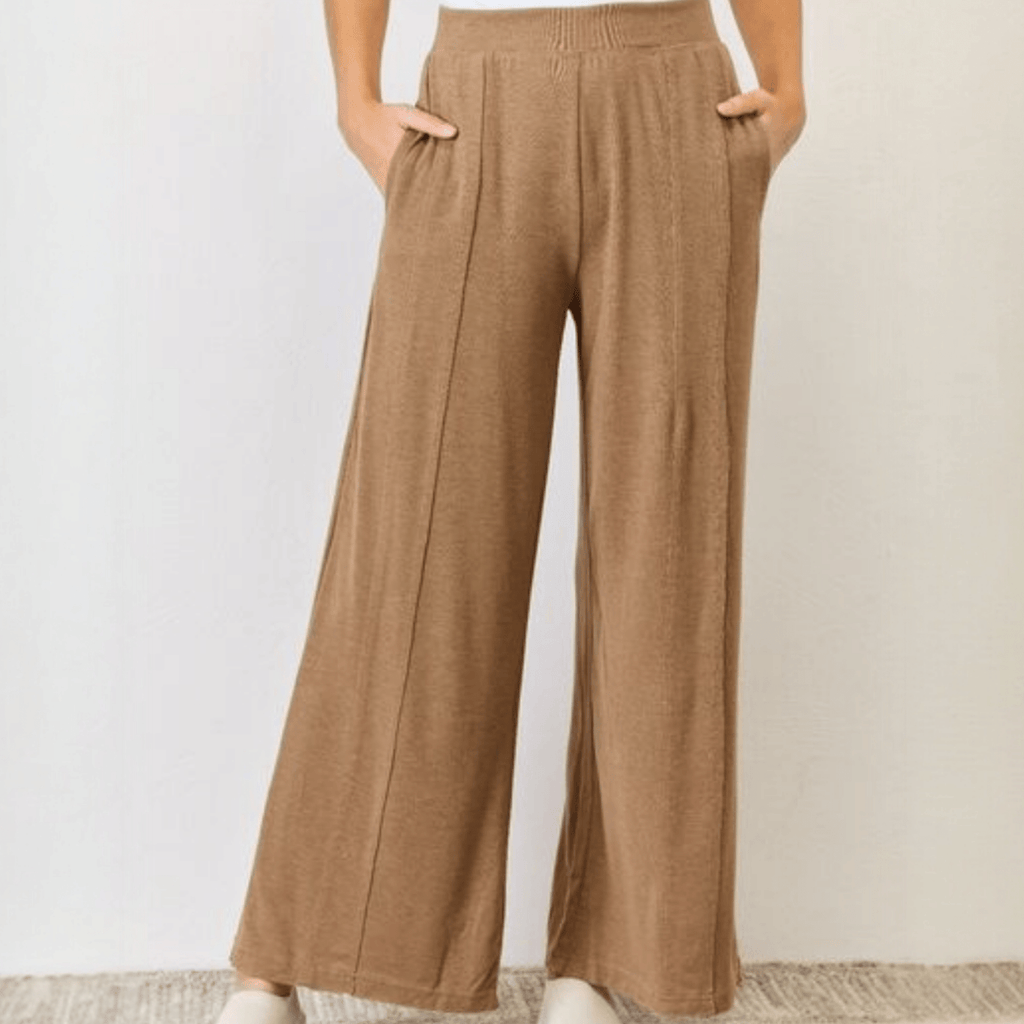 RISEN Ultra Soft Wide Pants (3 Colors) - 260 Broadway Boutique