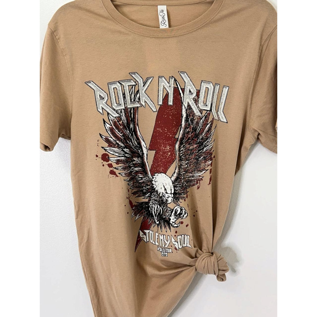 Rock & Roll Eagle Tshirt - 260 Broadway Boutique