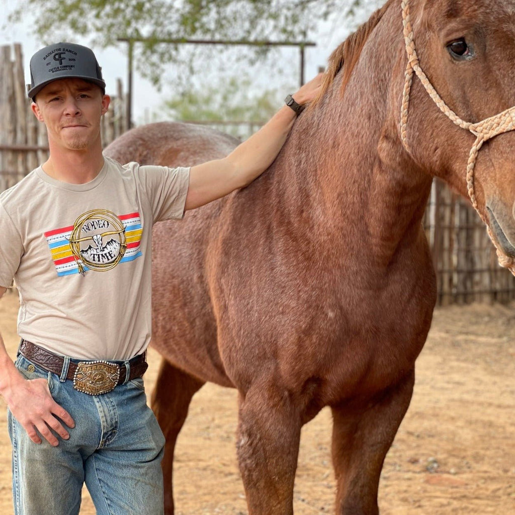 Rodeo Time Serape Rope Tee - 260 Broadway Boutique