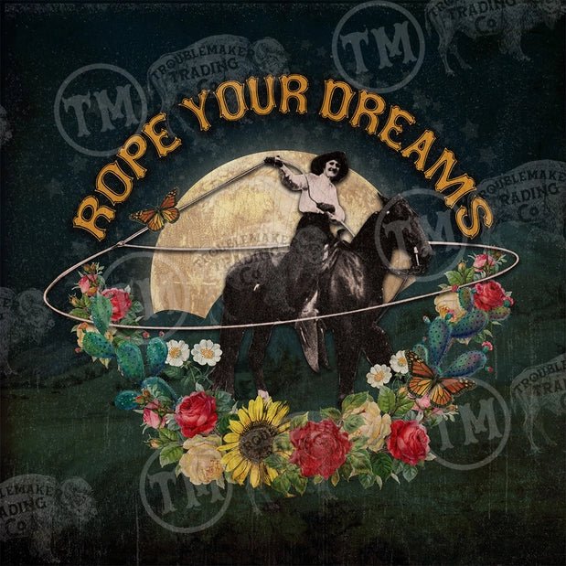 Rope Your Dreams Square Framed Canvas - 260 Broadway Boutique