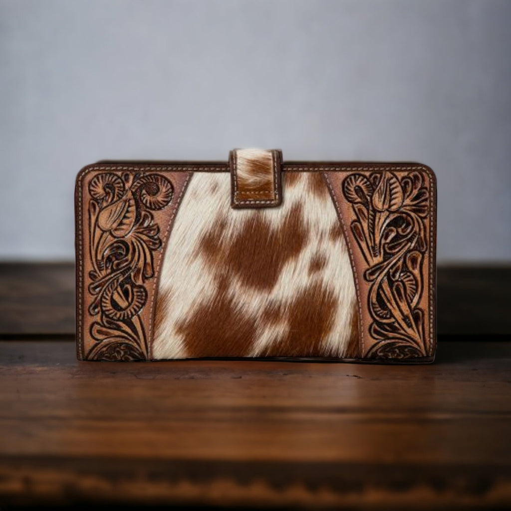 Roscoe Ridge Hand - Tooled Wallet - 260 Broadway Boutique