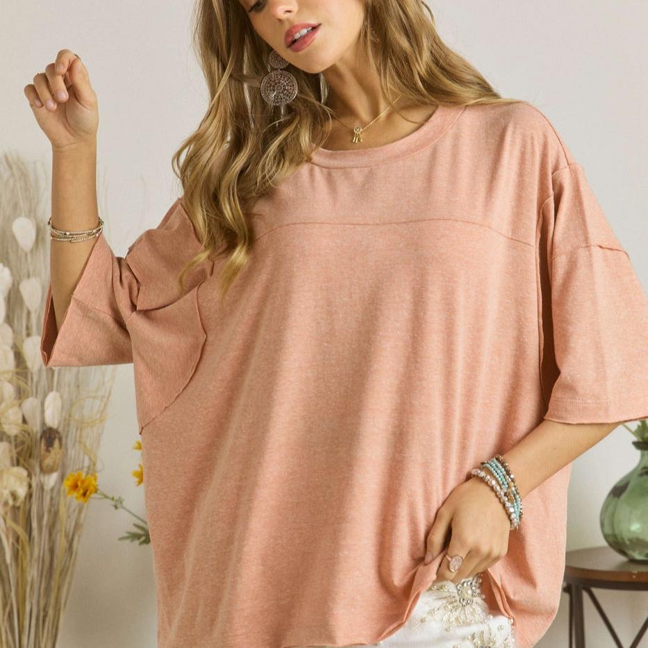 Round Neck Solid Loose Fit (Multiple Colors) - 260 Broadway Boutique