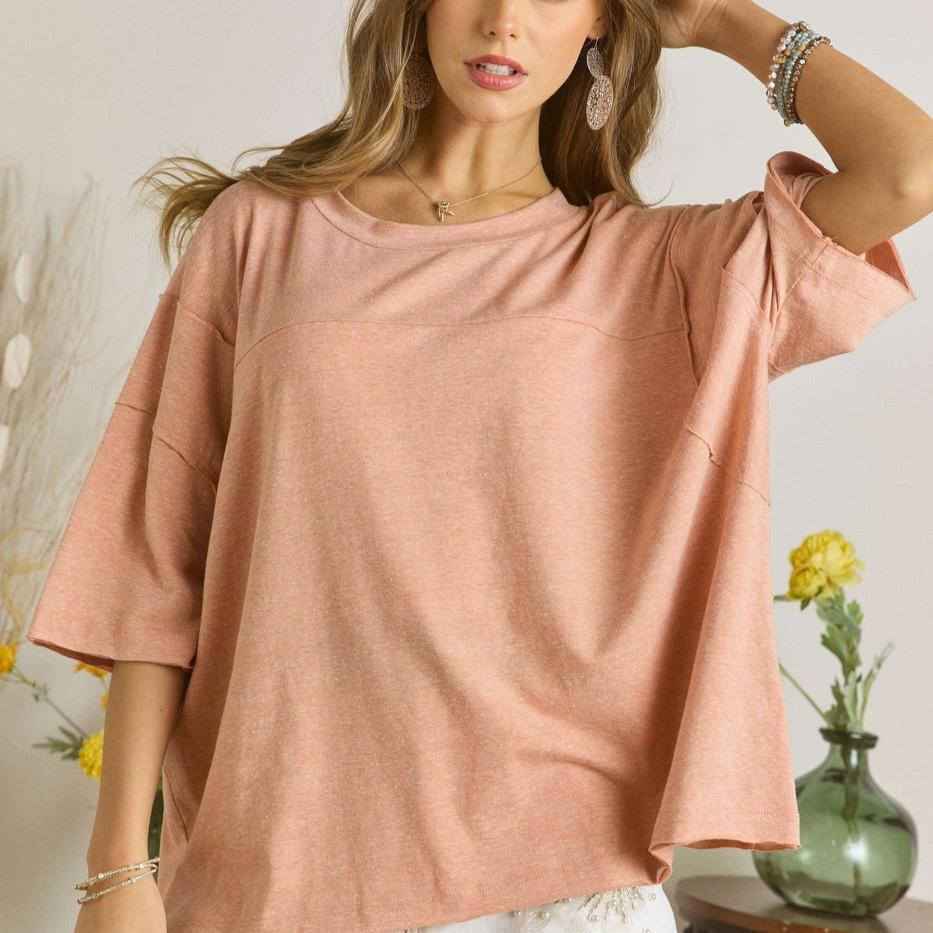 Round Neck Solid Loose Fit (Multiple Colors) - 260 Broadway Boutique