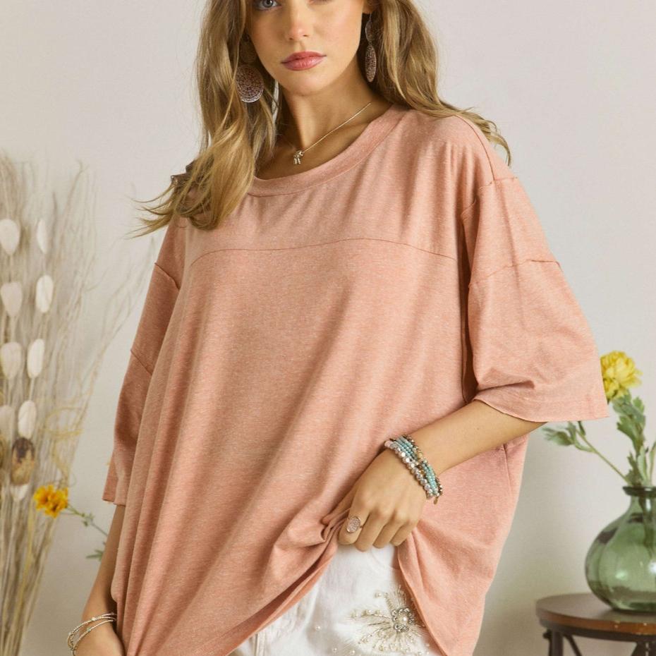 Round Neck Solid Loose Fit (Multiple Colors) - 260 Broadway Boutique