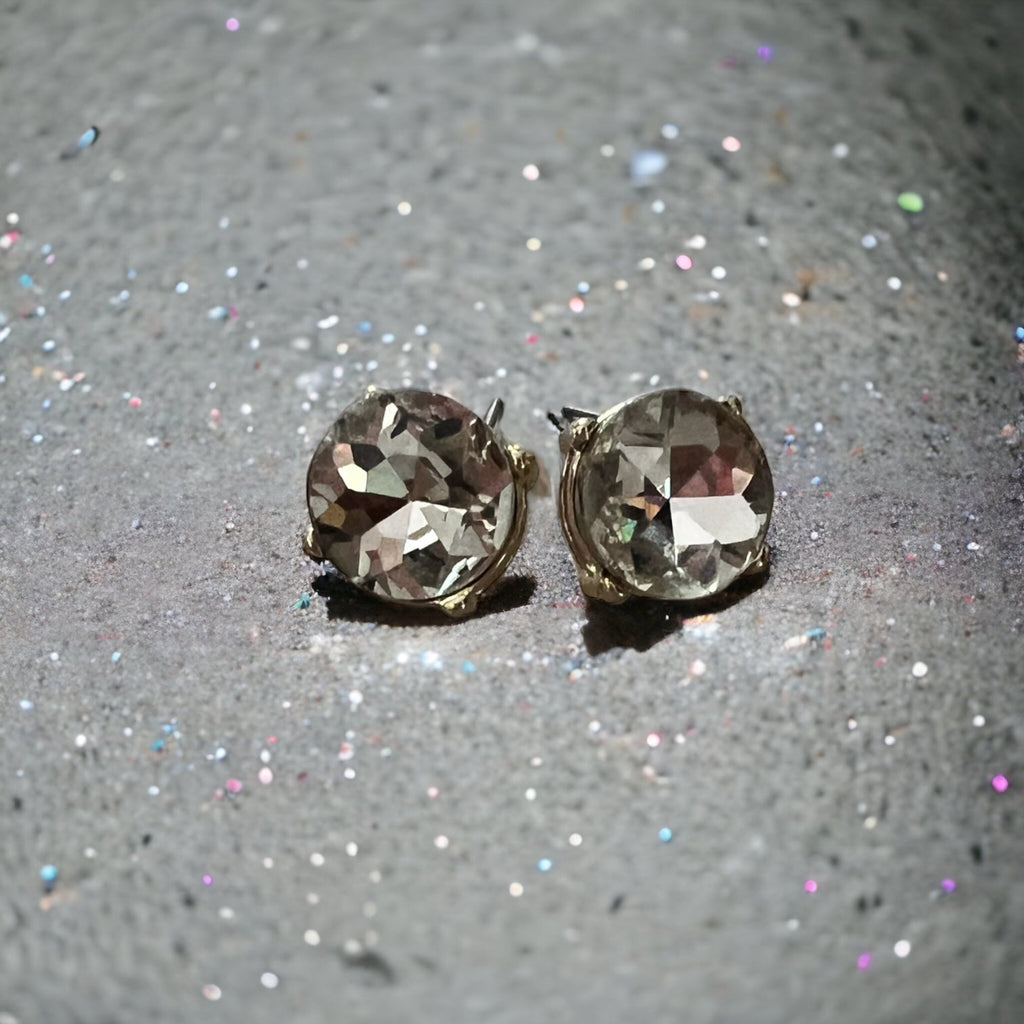 Round Sparkle Studs - 260 Broadway Boutique