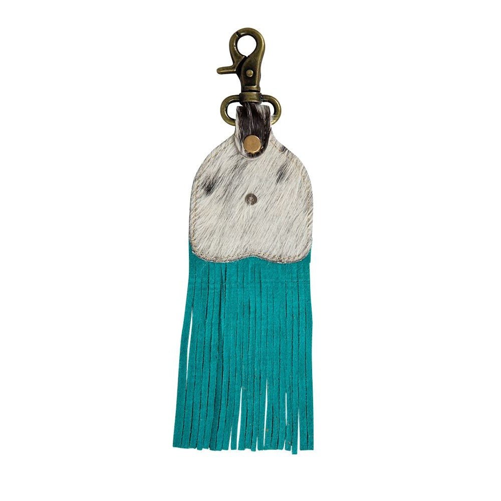 Running River Hairon Hide Fringed Key Fob (2 Styles) - 260 Broadway Boutique