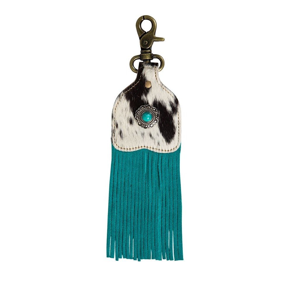 Running River Hairon Hide Fringed Key Fob (2 Styles) - 260 Broadway Boutique