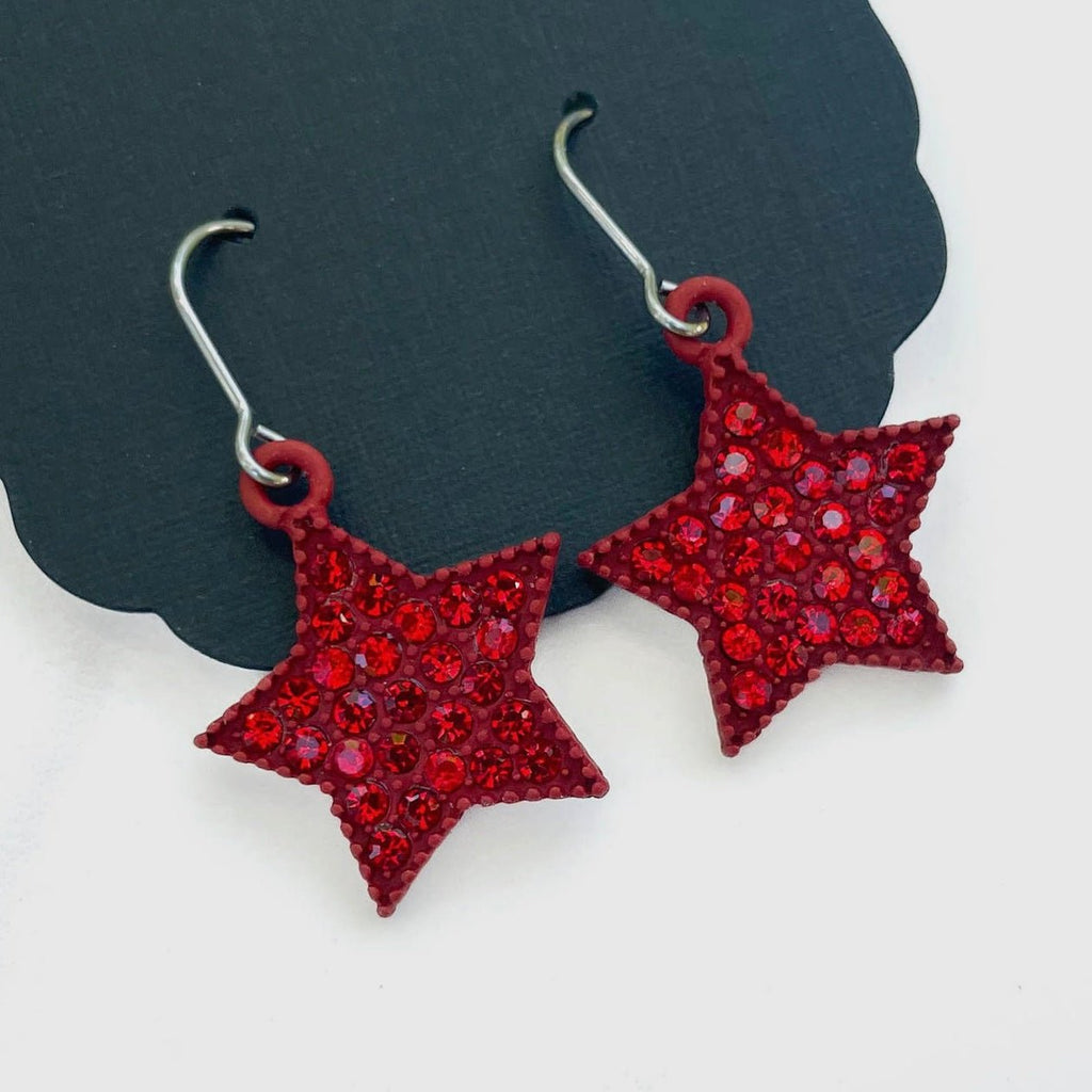 Scarlet Stars Earrings - 260 Broadway Boutique