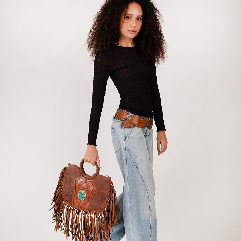 Sedona Tassel Calfskin Bag - 260 Broadway Boutique