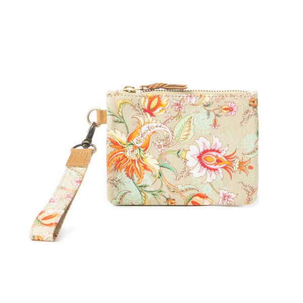 Serenity's Blooms Wallet In Beige - 260 Broadway Boutique