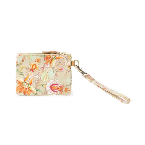 Serenity's Blooms Wallet In Beige - 260 Broadway Boutique