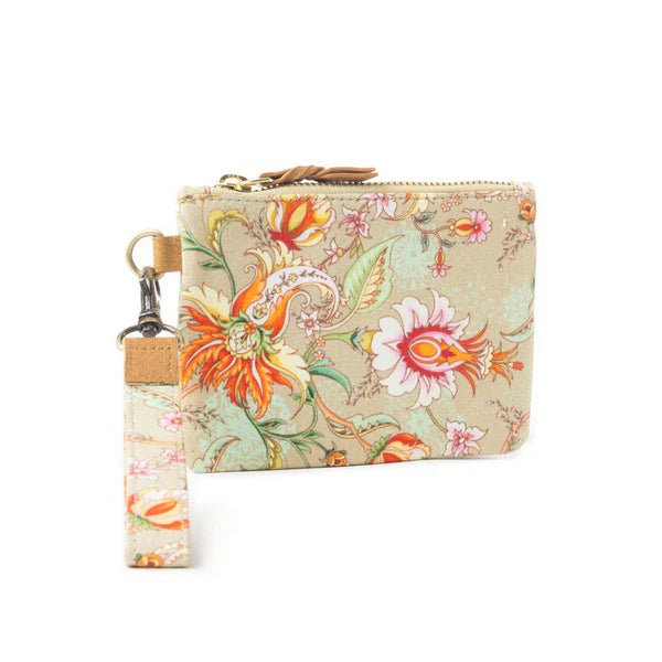 Serenity's Blooms Wallet In Beige - 260 Broadway Boutique