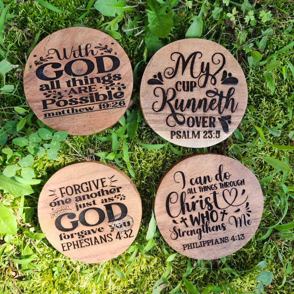 Set of 4 Scripture Coasters - 260 Broadway Boutique