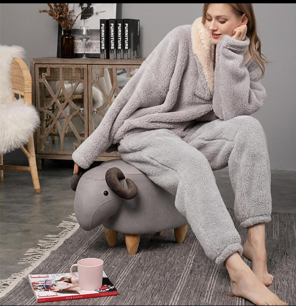 Sherpa Fleece Lounge Set (3 Color Options) - 260 Broadway Boutique