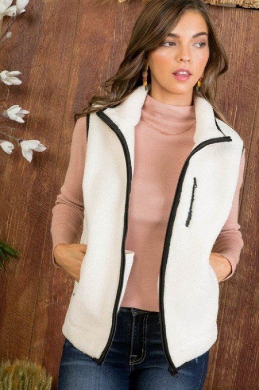 Sherpa Vest FINAL SALE (3 Colors) - 260 Broadway Boutique