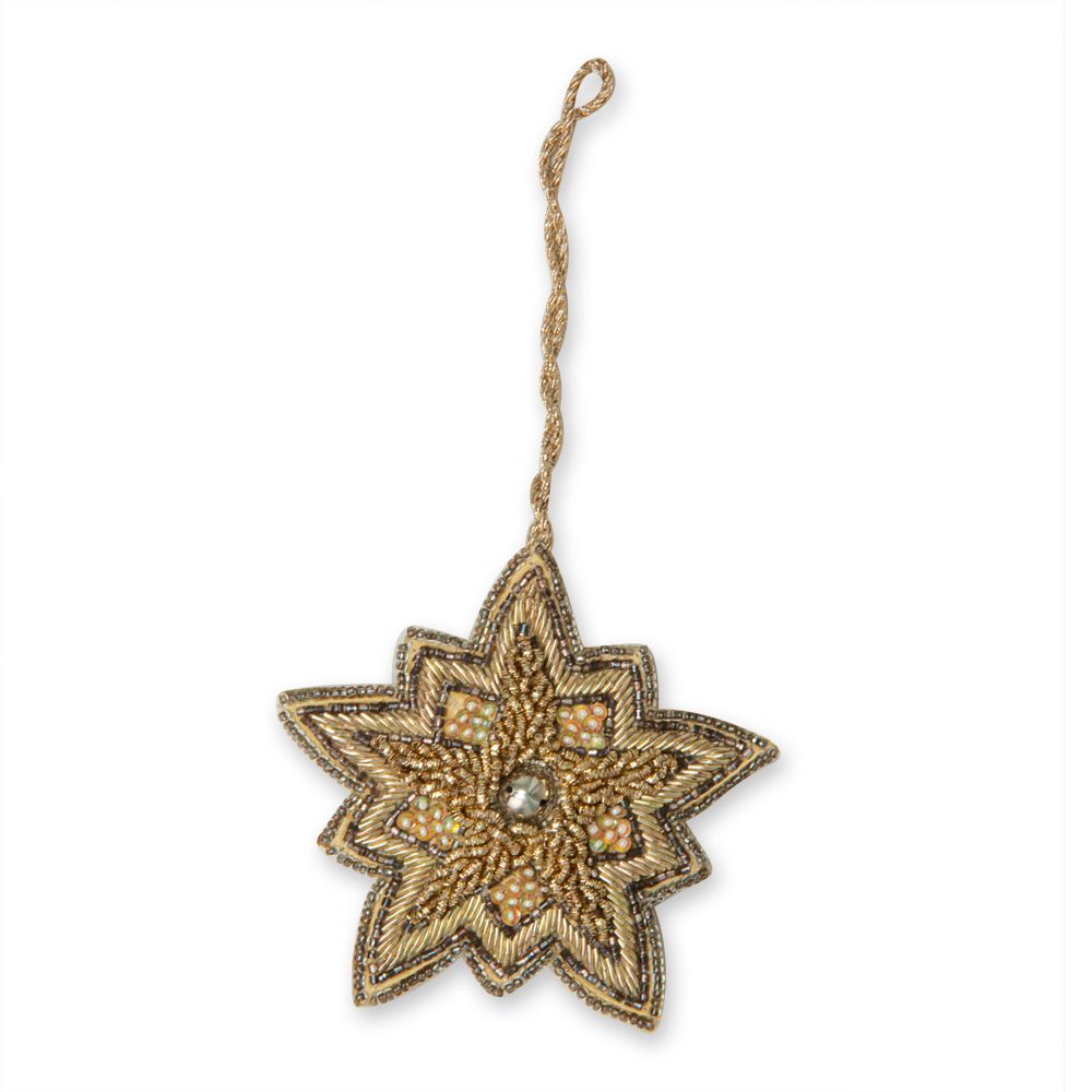 Shining Star Vintage - style Beaded Ornament - 260 Broadway Boutique