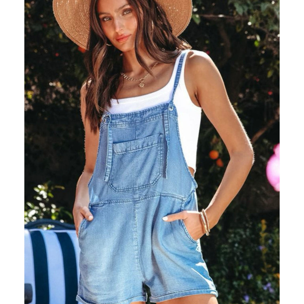 Sky Blue Overalls - 260 Broadway Boutique