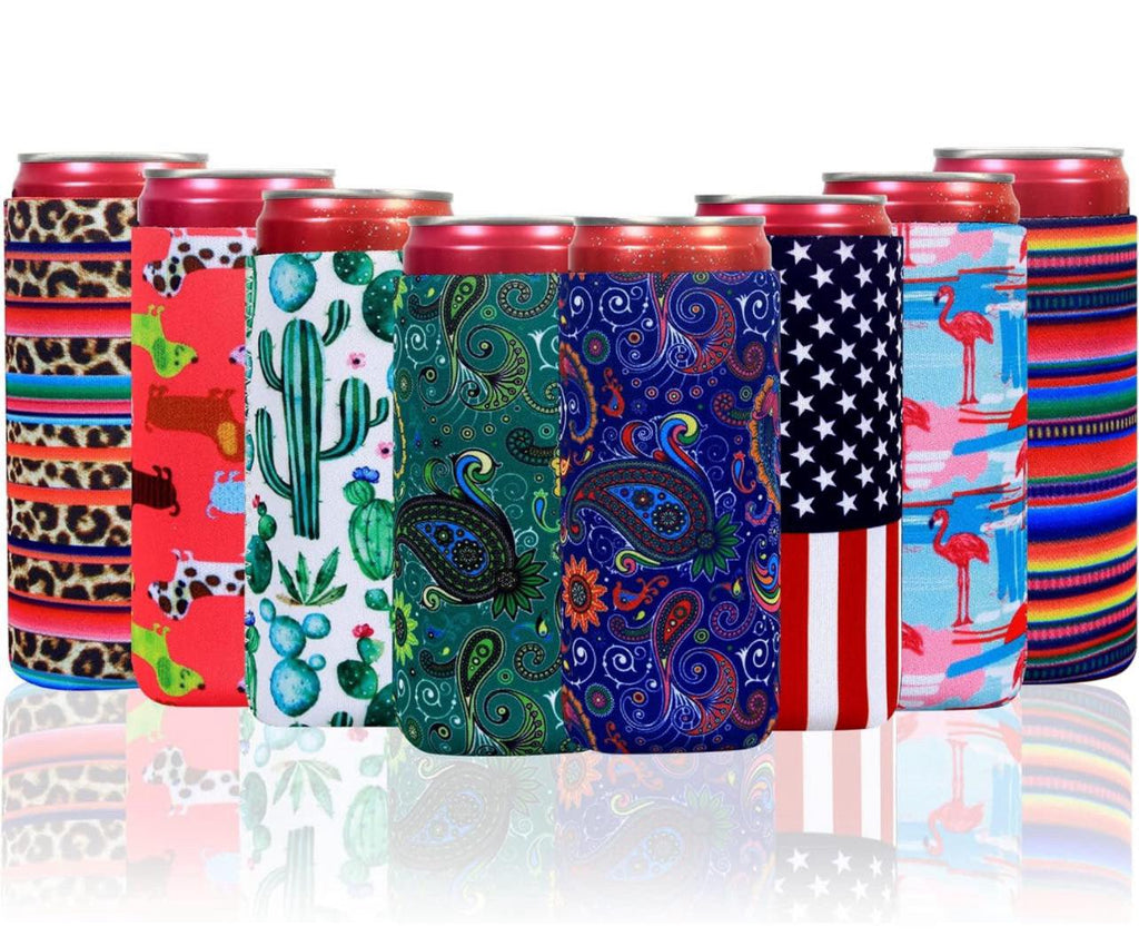 Slim Can Koozies (8 Miscellaneous Styles) - 260 Broadway Boutique